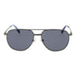Hackett Gray Metal Sunglasses