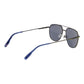 Hackett Gray Metal Sunglasses