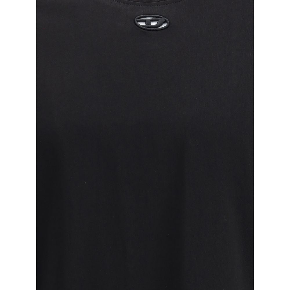 Diesel Black Cotton T-Shirt Mens T-Shirt