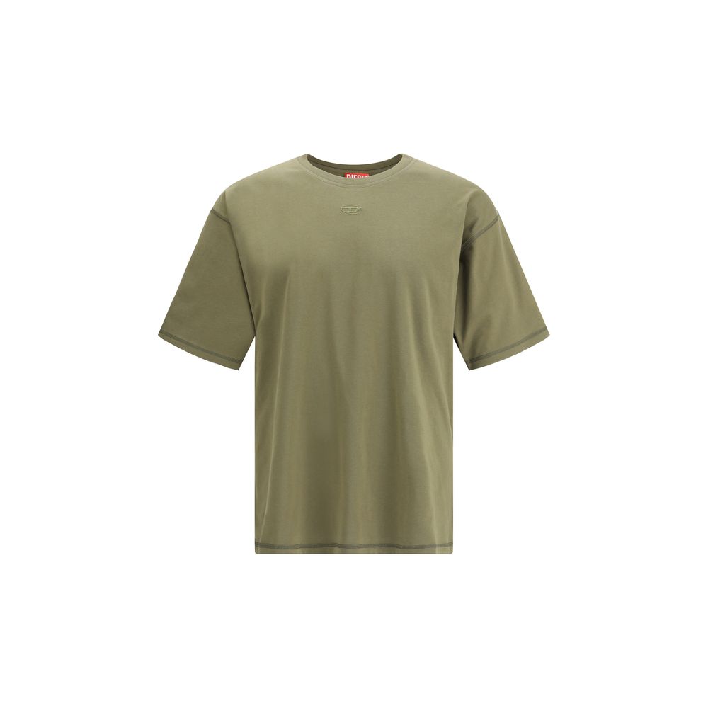 Diesel Green Cotton T-Shirt Mens T-Shirt