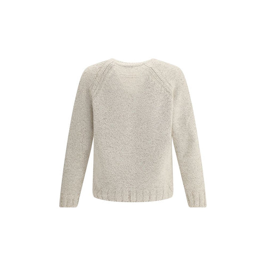 ZEGNA Cream Cashmere Cashmere Sweater
