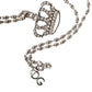 Dolce & Gabbana Silver Tone Brass Chain Crown Crystal Pendant  Necklace