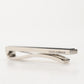 Dolce & Gabbana Silver Tone Brass Logo Branded Men Accessory Tie Clip Bar Mens Tie Clip
