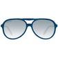 Longines Blue Plastic Sunglasses