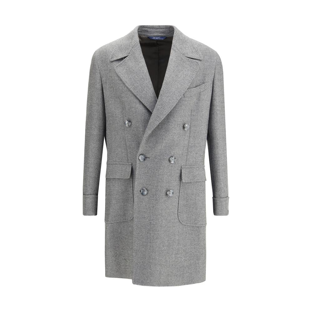 Gi Capri Gray Fleece Wool Coat Mens Jacket