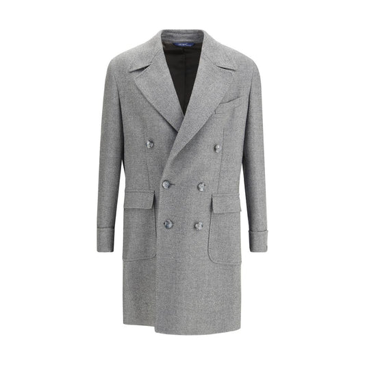 Gi Capri Gray Fleece Wool Coat Mens Jacket