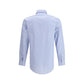 Margiela Blue Cotton Pattern Shirt