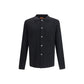 Cruna Black Fleece Wool Coat Mens Jacket