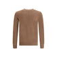 Aragona Cashmere Brown Merino Wool Sweatshirt