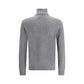 Aragona Cashmere Gray Merino Wool Turtleneck