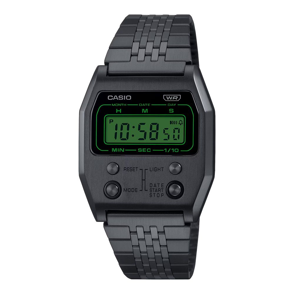 Casio Black Stainless Steel Digital Watch