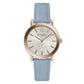 Furla Blue Leather Dress Watch