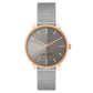 Nine West Gray Stainless Steel Bracelet Watch