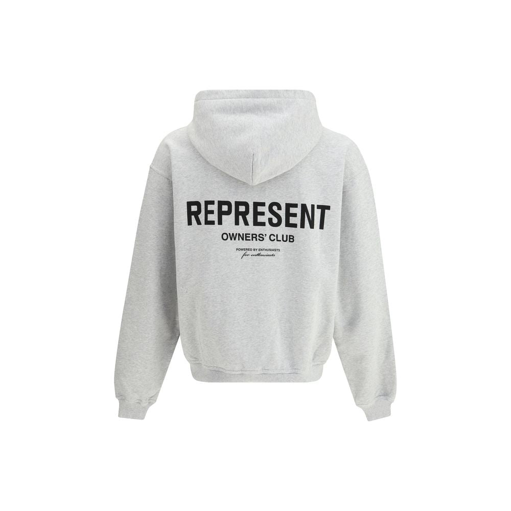 Represent Gray Cotton Sweatshirt Mens Sweater