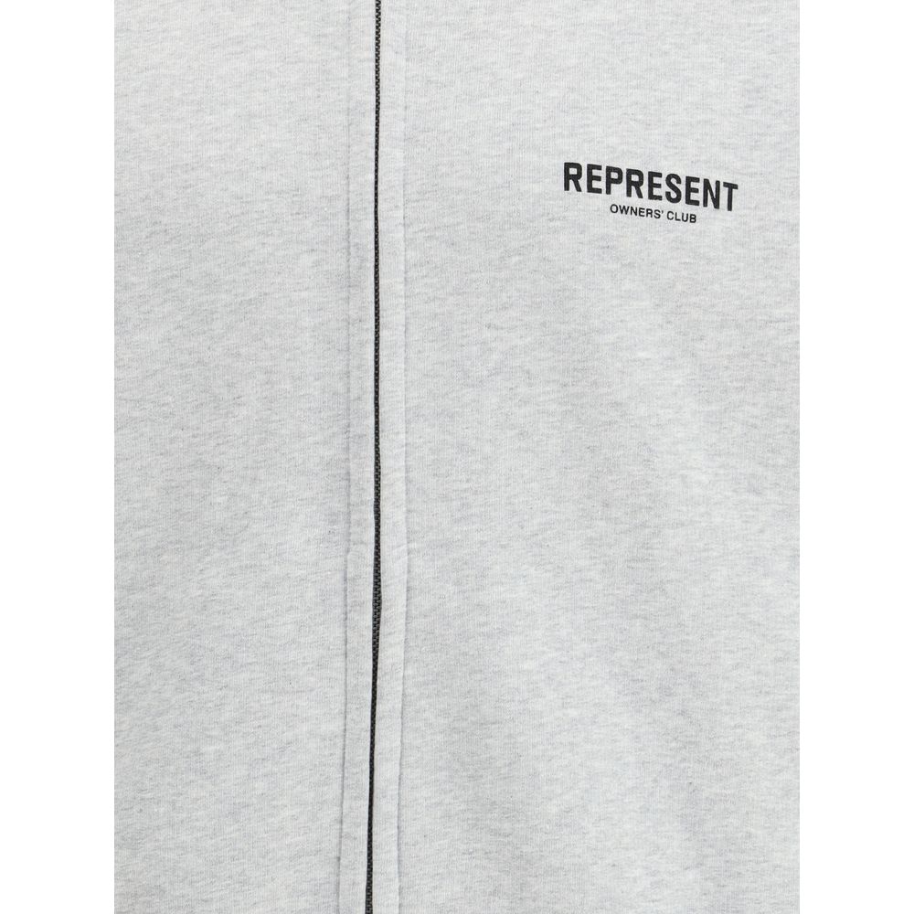 Represent Gray Cotton Sweatshirt Mens Sweater