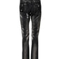 Emporio Armani Black Washed Slim Fit Men Denim Cotton Jeans