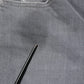 CYCLE Gray Tattered Mid Waist Men Straight Denim Trouser Jeans