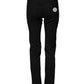 Dolce & Gabbana Black Cotton MidWaist Skinny Denim Logo Jeans