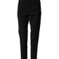 Dolce & Gabbana Black Wool Formal Dress Men Trouser Pants