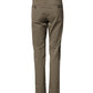 Dondup Beige Cotton Stretch Straight Chino Men Trouser Pants