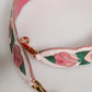 Dolce & Gabbana Strap White Floral Calf Leather Bag Accessory Shoulder