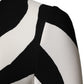 Dolce & Gabbana Black White Zebra Viscose Sheath Midi Dress