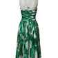 Dolce & Gabbana Green Pineapple Embellished BananaLeaf Dress