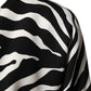 Dolce & Gabbana Black White Zebra Silk Sheath Mini Dress
