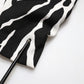Dolce & Gabbana Black White Zebra Silk Sheath Mini Dress