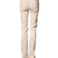 Dolce & Gabbana Beige Low Waist Cotton Slim Fit Denim Trousers Jeans