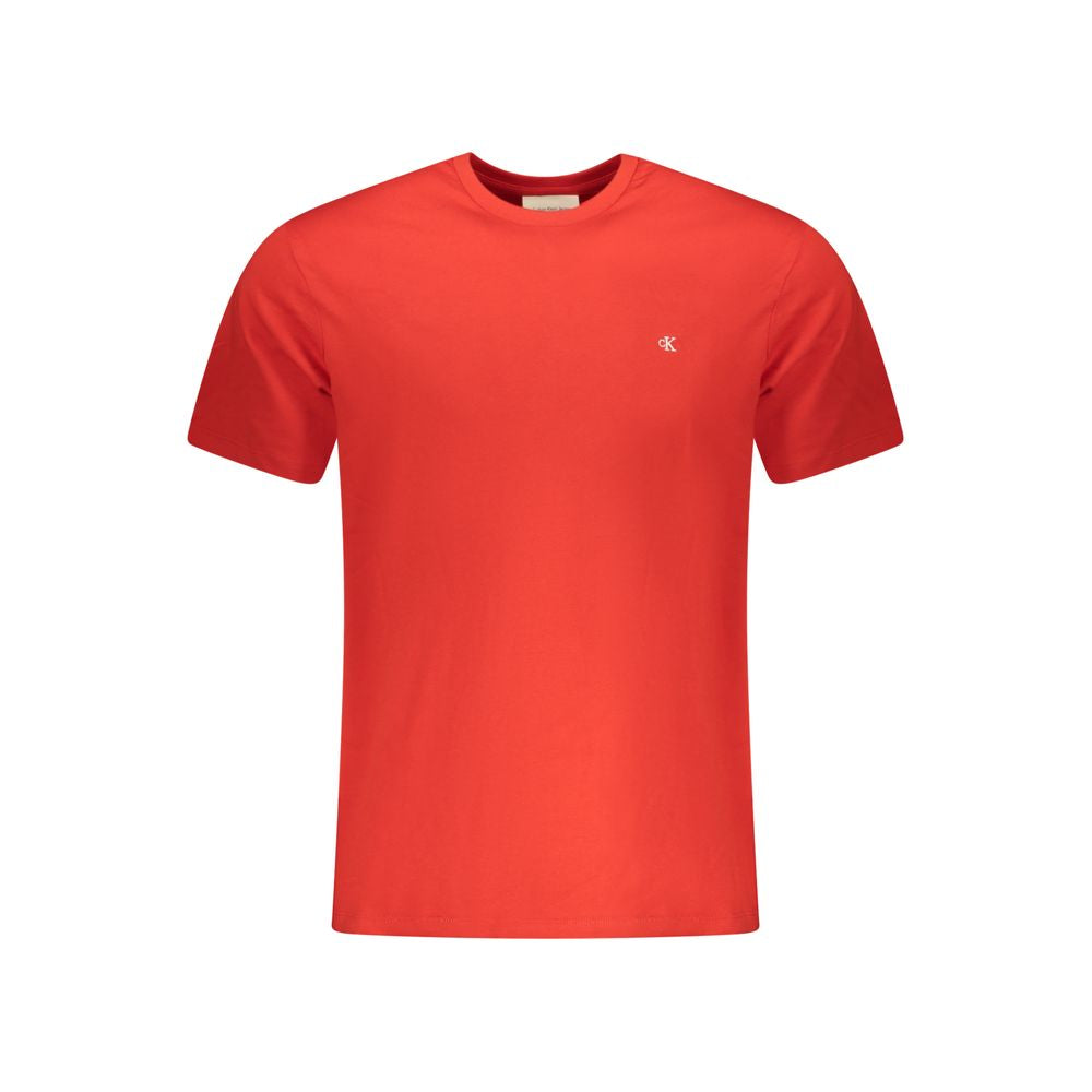 Calvin Klein Red Cotton Men T-Shirt