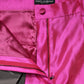 Dolce & Gabbana Pink Silk High Waist Dress Trousers Pants