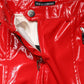 Dolce & Gabbana Red Glossy Polyester Cargo Boot Cut Pants