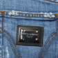 Dolce & Gabbana Blue Distressed Washed Cotton Denim Jeans