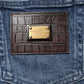 Dolce & Gabbana Blue Distressed Washed Logo GRACE Denim Jeans