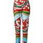 Dolce & Gabbana Multicolor Geometric Pattern Straight Pants