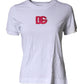 Dolce & Gabbana White DG Logo Crew Neck Short Sleeves T-shirt