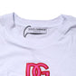 Dolce & Gabbana White DG Logo Crew Neck Short Sleeves T-shirt