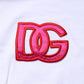 Dolce & Gabbana White DG Logo Crew Neck Short Sleeves T-shirt