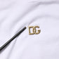 Dolce & Gabbana White DG Logo Crew Neck Short Sleeves  T-shirt