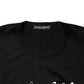 Dolce & Gabbana Black Graphic Crew Neck Short Sleeves T-shirt