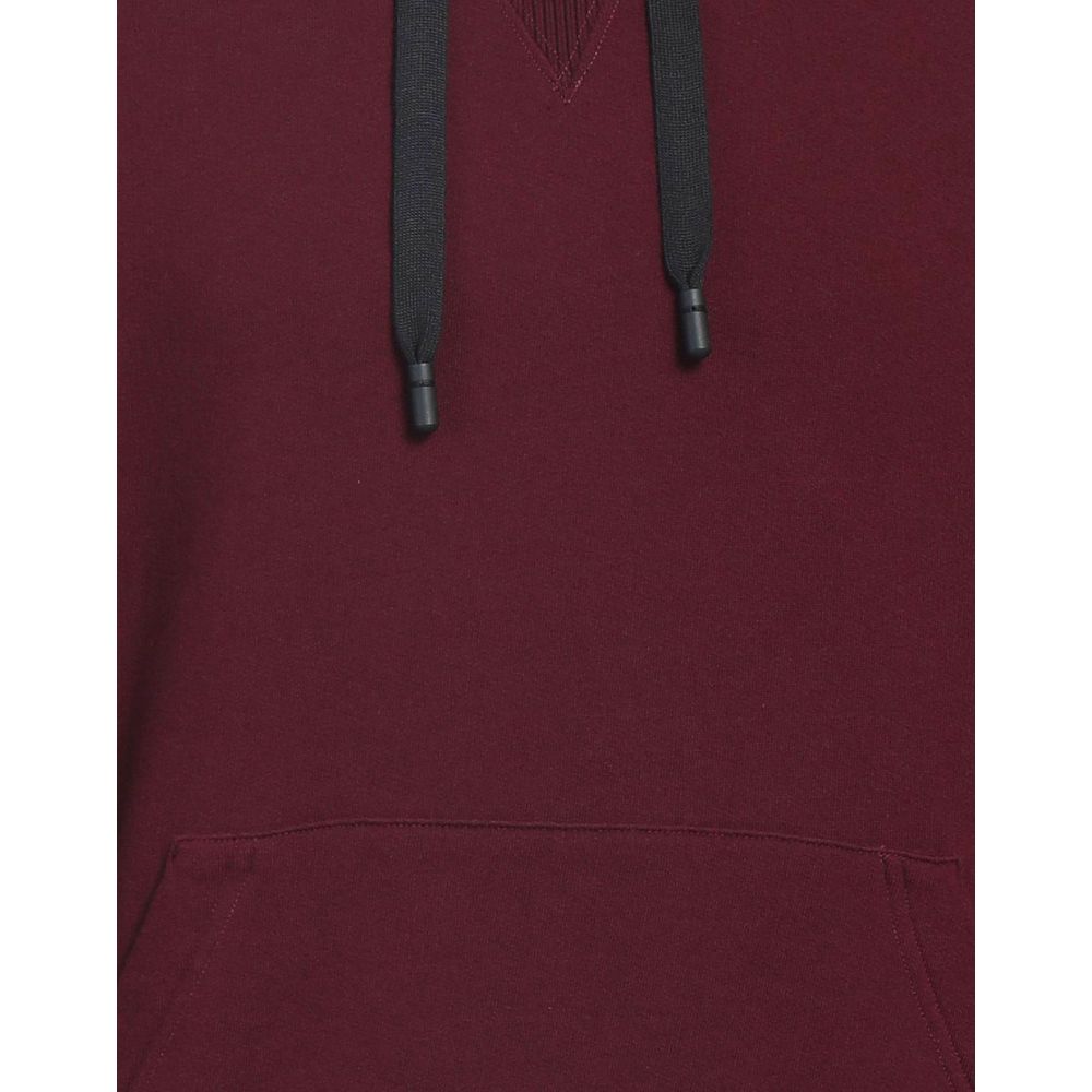 Dolce & Gabbana Burgundy Cotton Men Hoodie