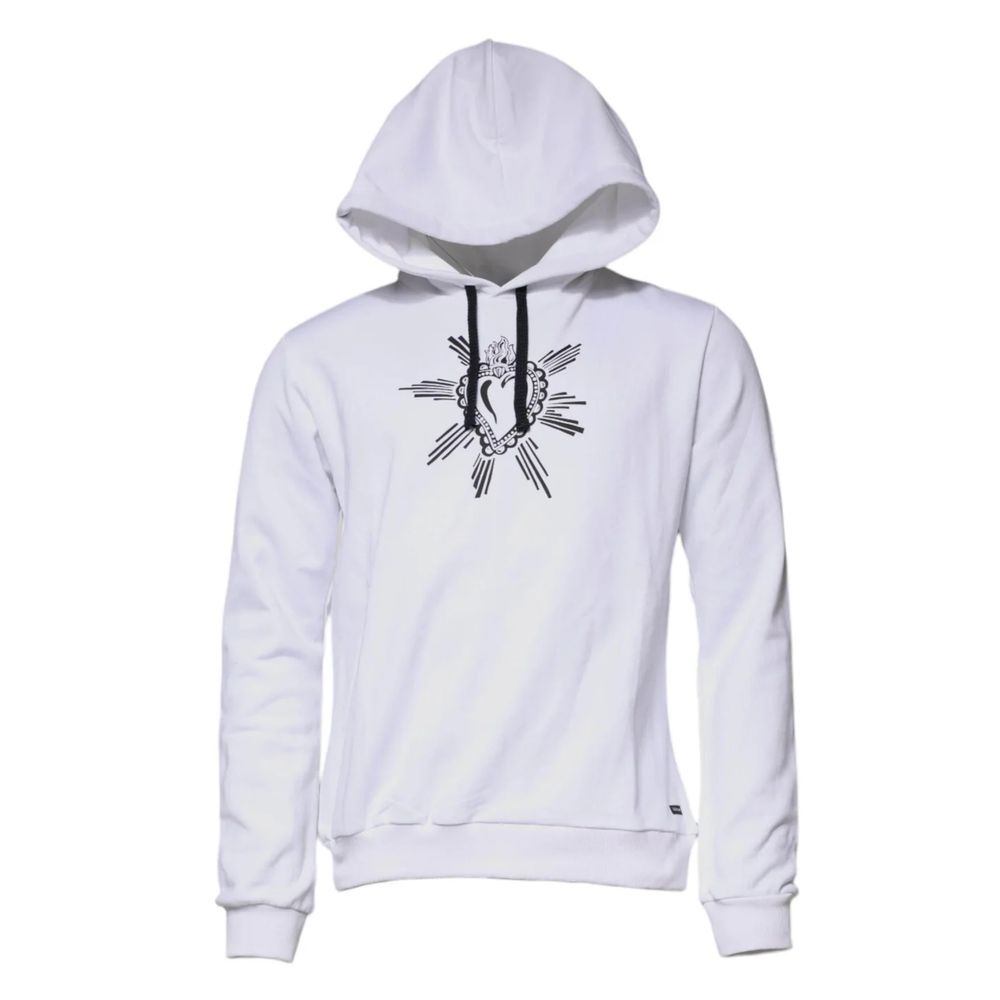 Dolce & Gabbana White Cotton Sweatshirt Mens Sweater