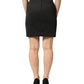 Dolce & Gabbana Black Nylon Pencil Cut High Waist Mini Skirt