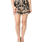 Dolce & Gabbana Beige Leopard Nylon Bermuda Mini Shorts