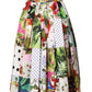 Dolce & Gabbana Multicolor Patchwork High Waist Midi Skirt