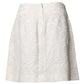 Dolce & Gabbana White Floral Brocade High Waist Mini Skirt
