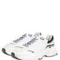 Dolce & Gabbana White Silver Daymaster Low Top Sneakers Shoes