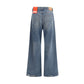 Diesel Blue Cotton Relaxed Fit Jeans