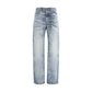 Diesel Blue Cotton Straight-Leg Jeans